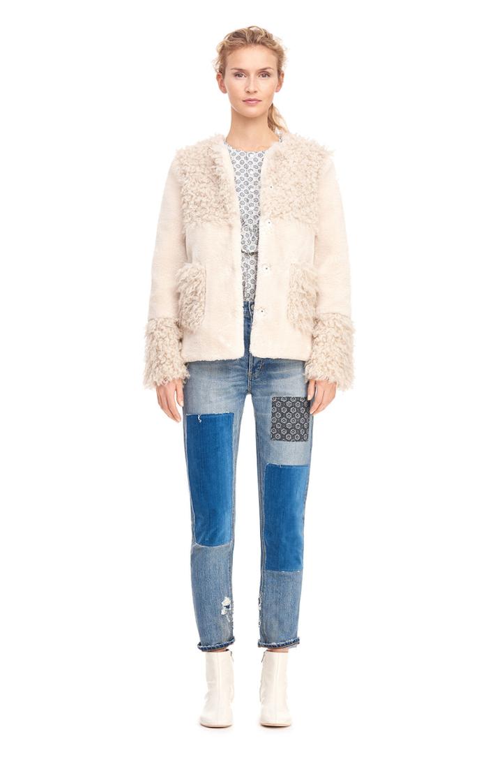Rebecca Taylor La Vie Mixed Faux Fur Coat