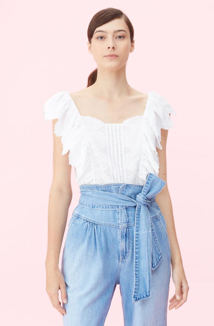 Rebecca Taylor Rebecca Taylor La Vie Mireille Embroidered Top