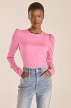 Rebecca Taylor Rebecca Taylor Ruched Long-sleeve Knit Top