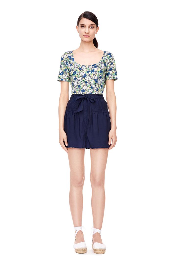 Rebecca Taylor La Vie Suzette Floral Jersey Top