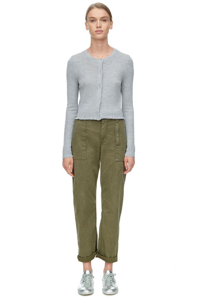 Rebecca Taylor Rebecca Taylor Merino Wool Cardigan Xs Light Heather Grey