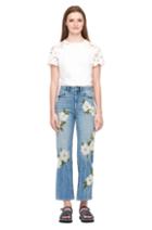 Rebecca Taylor La Vie Embroidered Clean Jersey Tee