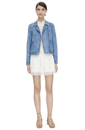 Rebecca Taylor Rebecca Taylor Washed Denim Jacket M Denim