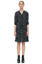 Rebecca Taylor Rebecca Taylor Long Sleeve Dandelion Dress 8 Black/chalk