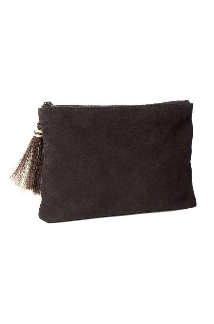 Rebecca Taylor Rebecca Taylor Loeffler Randall Tassel Pouch Clutch Os Black