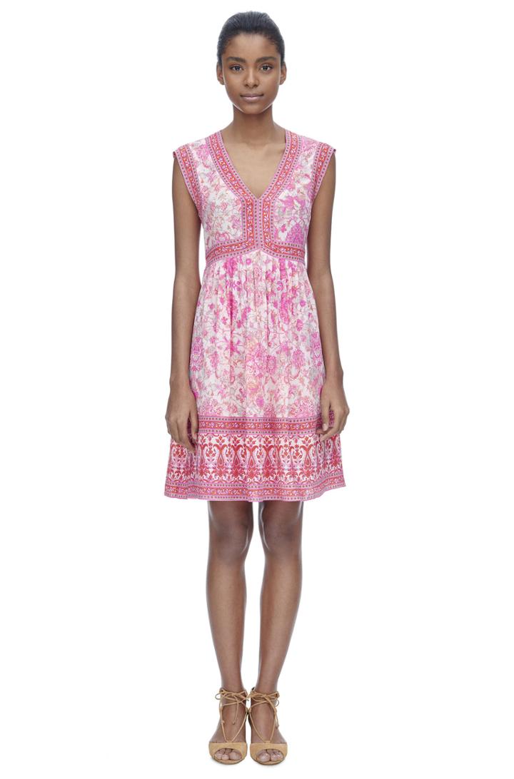 Rebecca Taylor Rebecca Taylor Sleeveless Dreamweaver V-neck Dress 10 Powder Pink