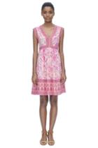 Rebecca Taylor Rebecca Taylor Sleeveless Dreamweaver V-neck Dress 10 Powder Pink