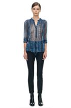 Rebecca Taylor Rebecca Taylor Long Sleeve Snake Print Top 2 Bluemarine