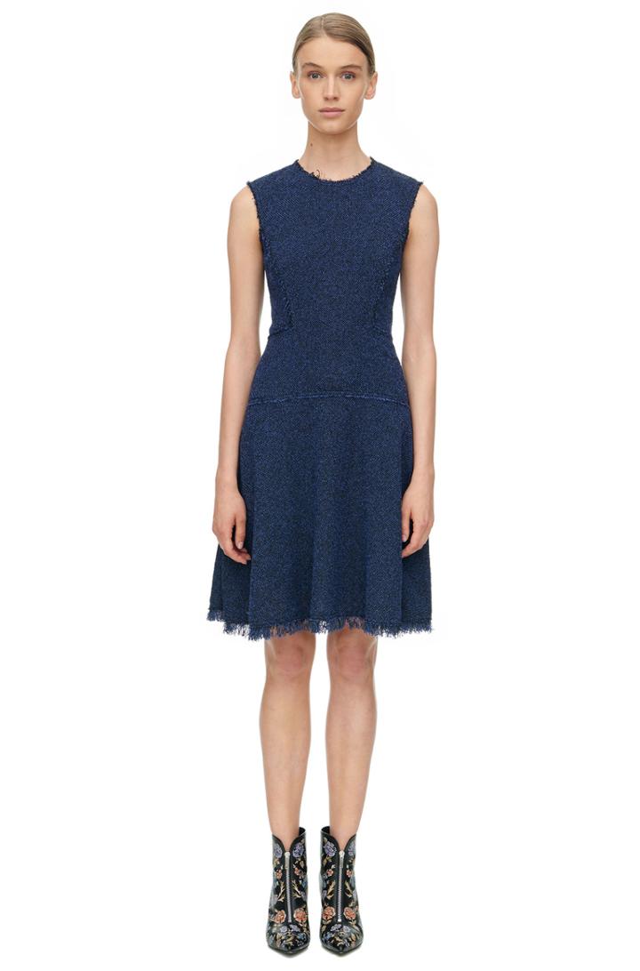 Rebecca Taylor Rebecca Taylor Stretch Tweed Dress 2 Violet Stone Combo