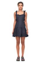 Rebecca Taylor Crisp Cotton Cut-out Dress