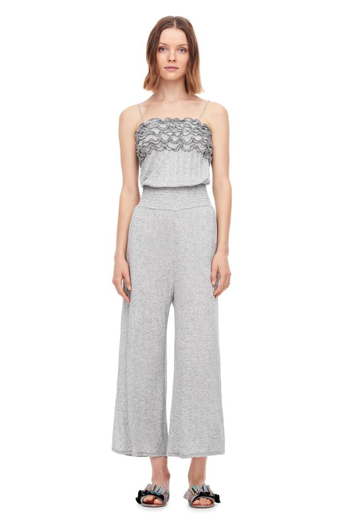 Rebecca Taylor Ruffled Jersey Jumpsuit