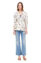 Rebecca Taylor Sofia Fleur Print Linen Jacket