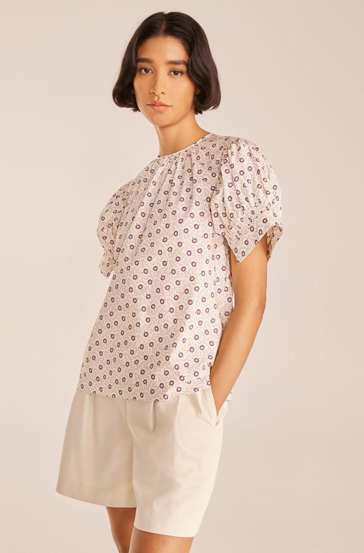 Rebecca Taylor Rebecca Taylor Suzanne Fleur Short-sleeve Poplin Blouse