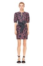Rebecca Taylor Floral Brocade Dress With Taffeta Bow
