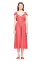 Rebecca Taylor La Vie Crinkle Shadow Stripe Dress