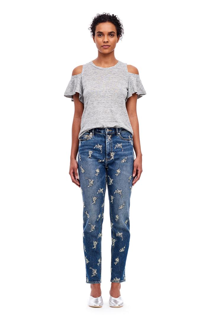 Rebecca Taylor Cold Shoulder Tee