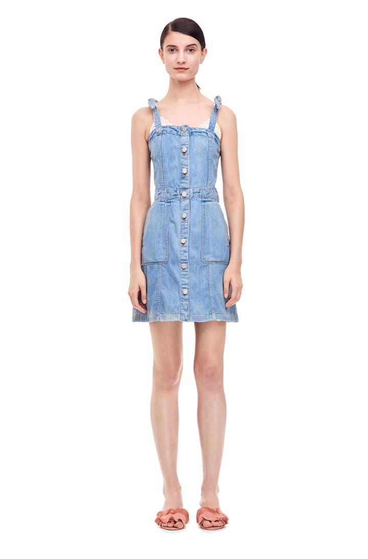Rebecca Taylor La Vie Drapey Denim Dress