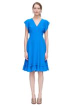 Rebecca Taylor Rebecca Taylor Sleeveless V-neck Silk Dress 0 Skydiver Blue