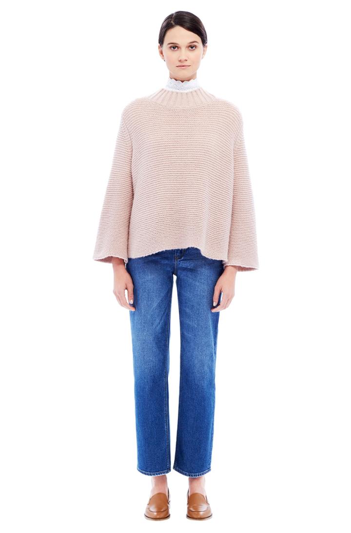 Rebecca Taylor Rebecca Taylor La Vie Mockneck Swing Sweater Xs Blush
