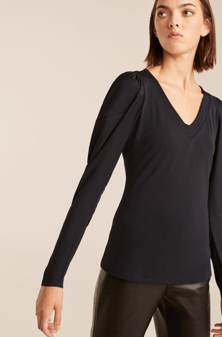 Rebecca Taylor Rebecca Taylor Top-stitch Knit Top