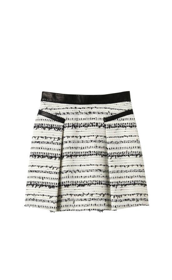 Rebecca Taylor Rafia Tweed Skirt
