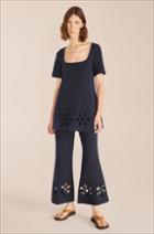 Rebecca Taylor Rebecca Taylor Embroidered Cutout Pant