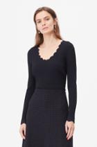 Rebecca Taylor Rebecca Taylor Tailored Stretch Matte Viscose Pullover