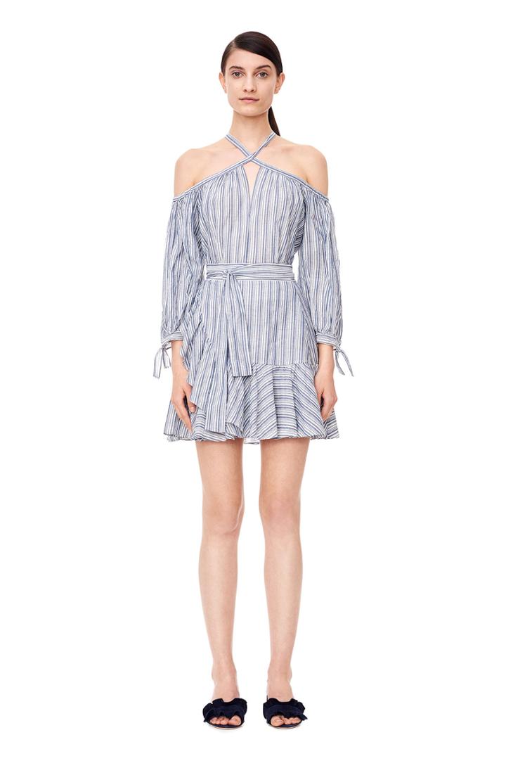 Rebecca Taylor Yarn-dyed Striped Skirt