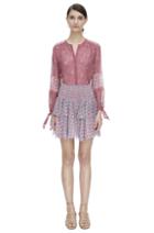 Rebecca Taylor Rebecca Taylor Long Sleeve Amanda Print Top 2 Tangerine/pink