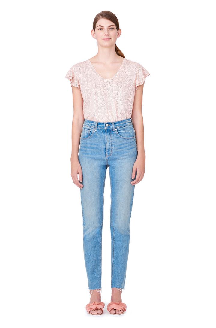 Rebecca Taylor La Vie Cherie Dot Jersey Tee