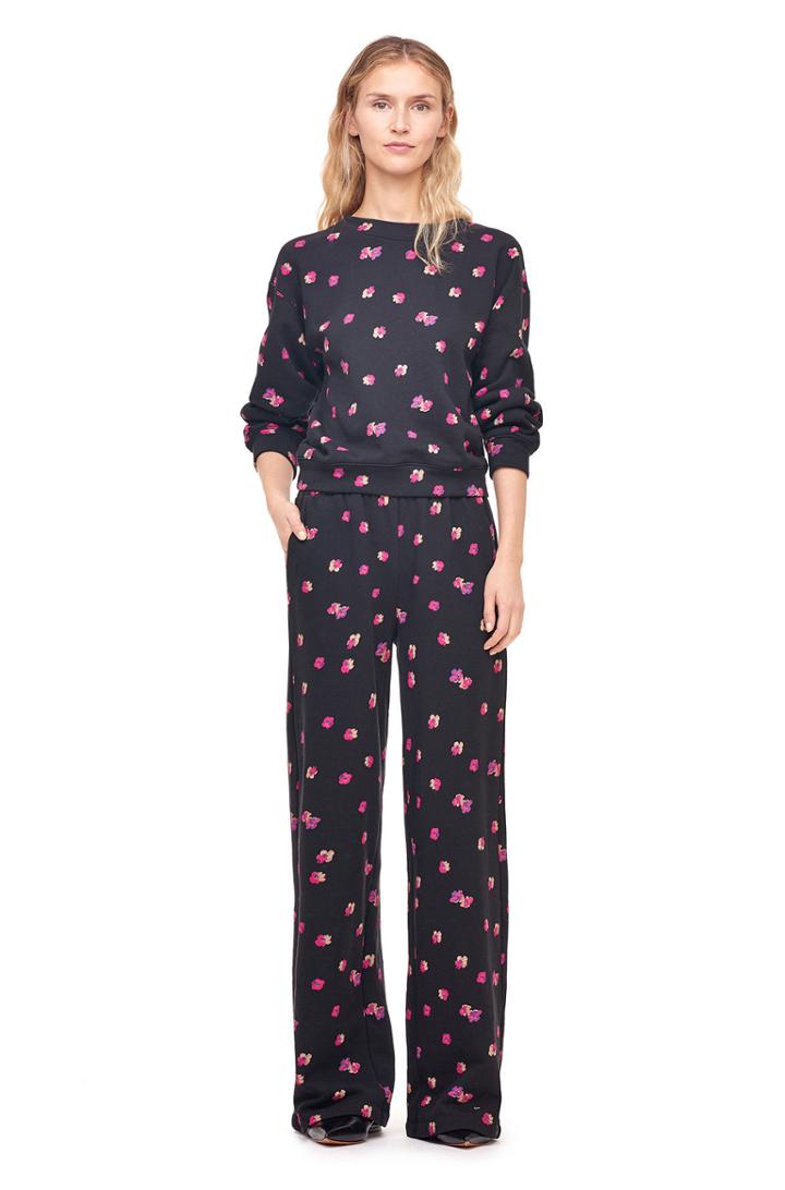 Rebecca Taylor Floriana Fleur Print Sweatshirt
