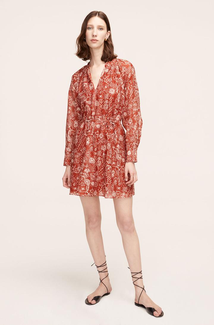 Rebecca Taylor Rebecca Taylor Labyrinth Long-sleeve Shirtdress