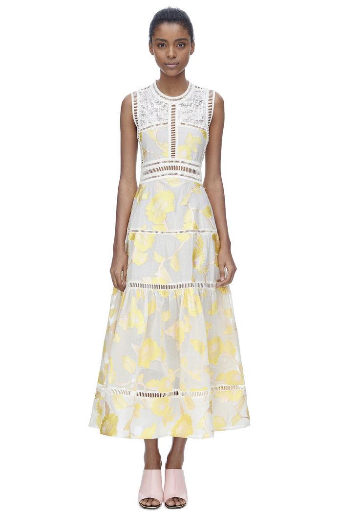 Rebecca Taylor Rebecca Taylor Sleeveless Ella Fil Coupe Dress 4 Lemon
