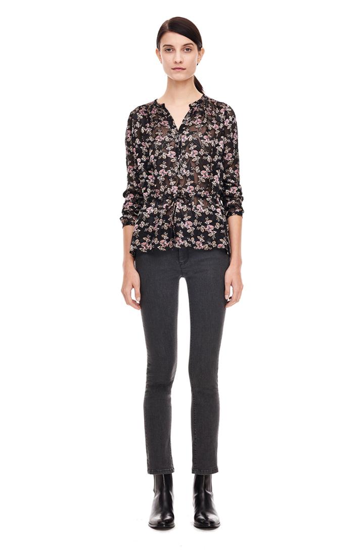 Rebecca Taylor Shadow Floral Top