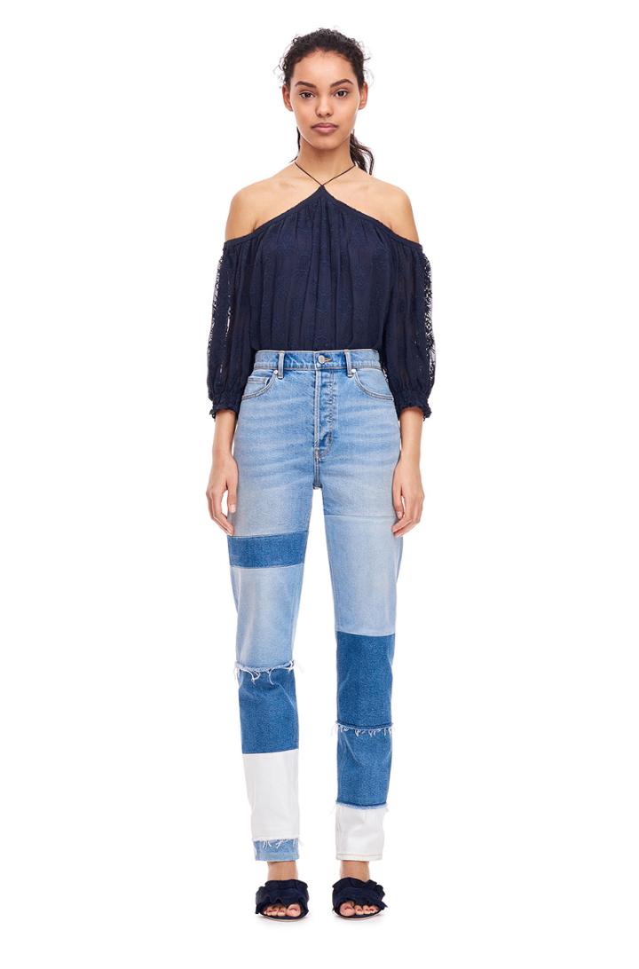 Rebecca Taylor Open Shoulder Selina Top