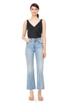 Rebecca Taylor Silk Charmeuse V-neck Tank