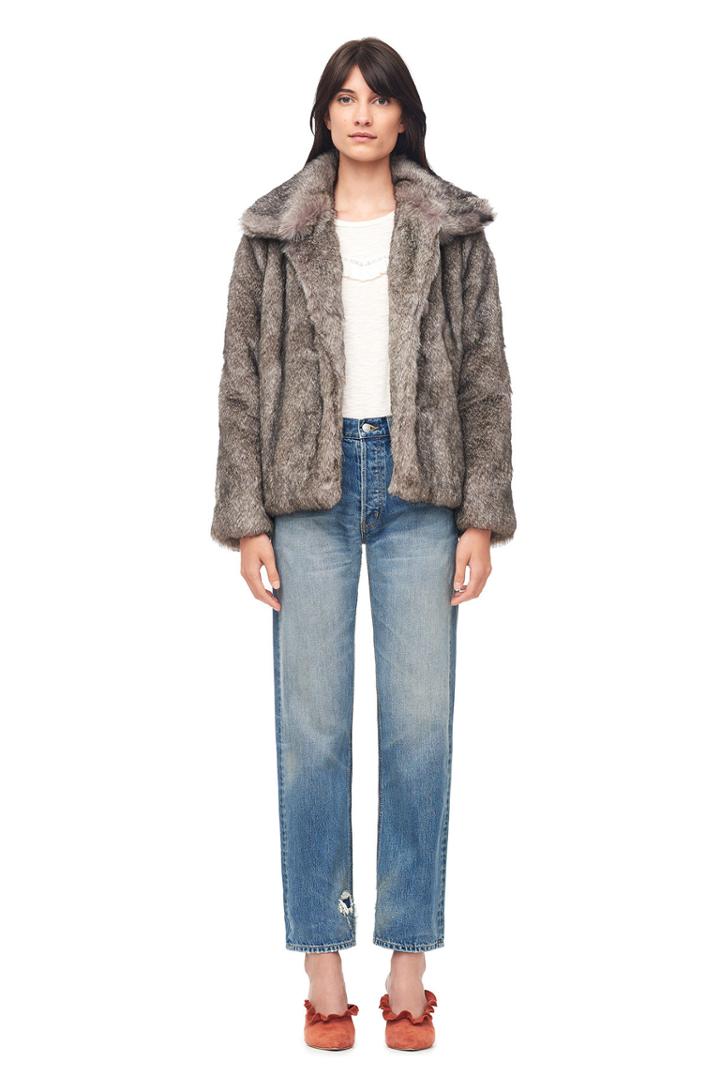 Rebecca Taylor Faux Fur Coat