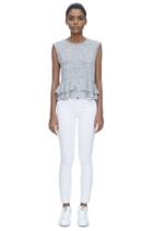 Rebecca Taylor Rebecca Taylor Adriano Goldschmied Raw Hem Ankle Legging 28 White