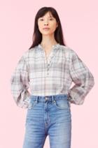 Rebecca Taylor Rebecca Taylor La Vie Lurex Plaid Top