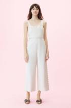 Rebecca Taylor Rebecca Taylor Scalloped Suiting Jumpsuit
