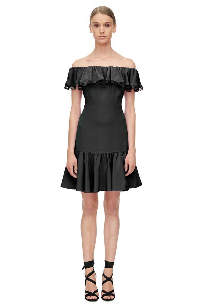 Rebecca Taylor Rebecca Taylor Off Shoulder Dress 4 Black