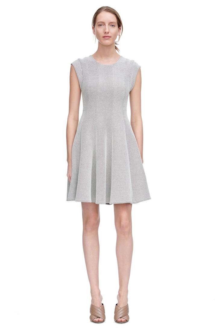 Rebecca Taylor Rebecca Taylor Stretch Texture Dress 2 Snow/black