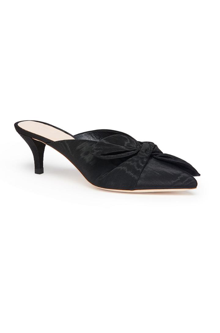Rebecca Taylor Loeffler Randall Kitten Heel Mule With Bow