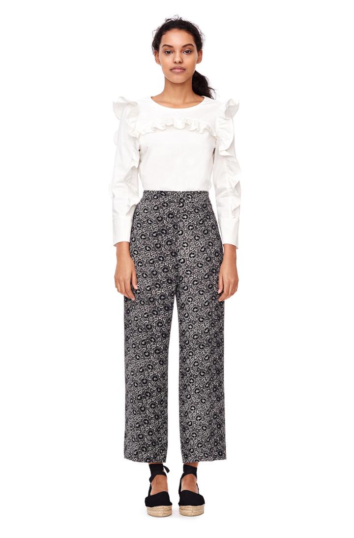 Rebecca Taylor Cotton Ruffle Top