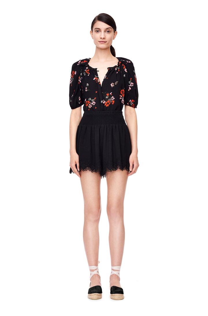 Rebecca Taylor Rebecca Taylor Short Sleeve Marguerite Silk Top