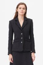 Rebecca Taylor Rebecca Taylor Tailored Midnight Tweed Jacket