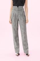 Rebecca Taylor Belted Plaid Pant