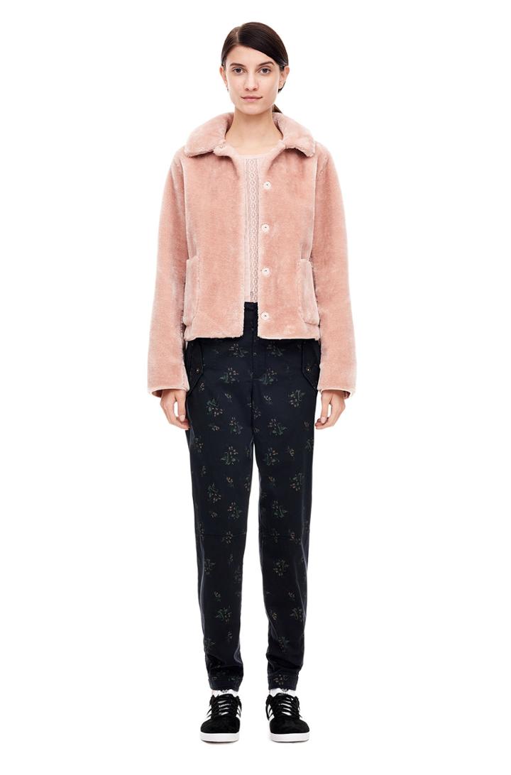 Rebecca Taylor La Vie Faux Shearling Jacket