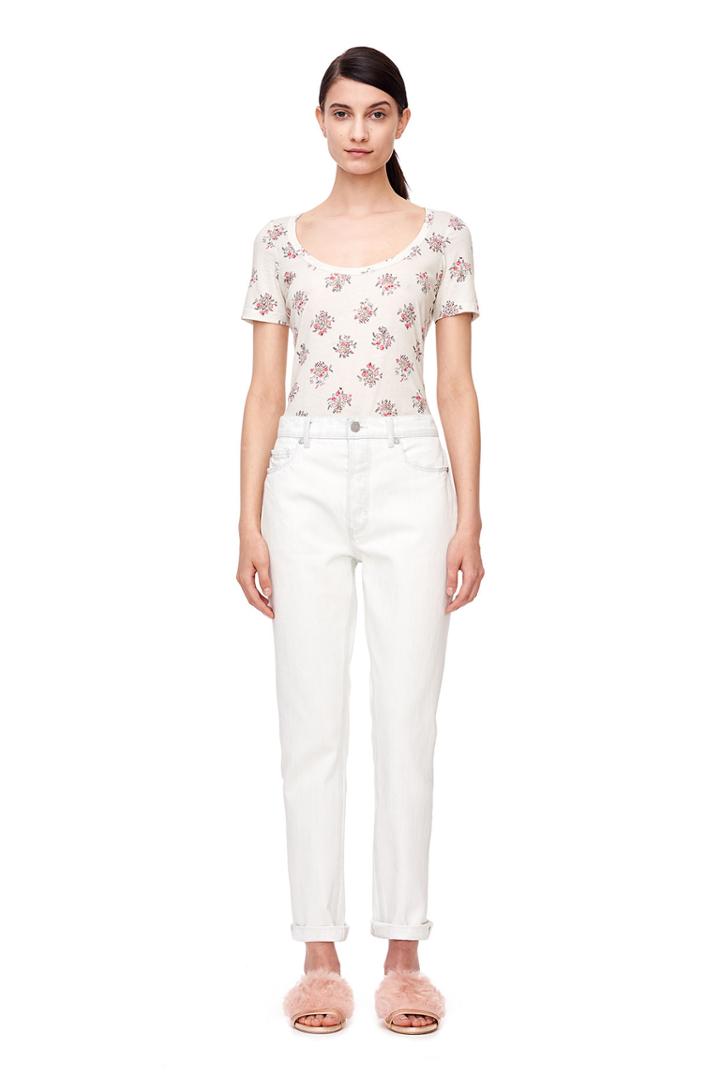 Rebecca Taylor La Vie Provencal Floral Jersey Tee