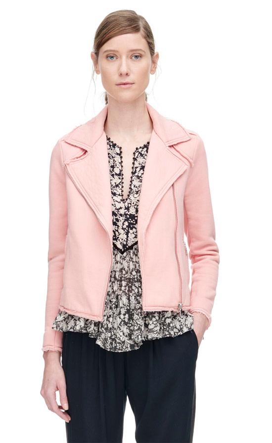 Rebecca Taylor Rebecca Taylor Cozy Knit Moto Jacket